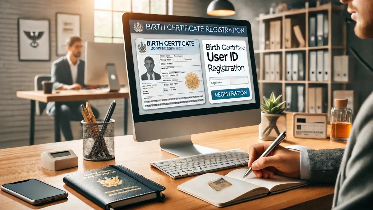 Create Birth Certificate User ID